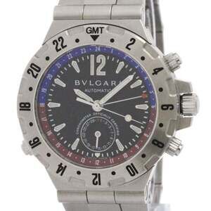 BVLGARI Diagono Professional GMT Automatic Mens Watch GMT40S Polished